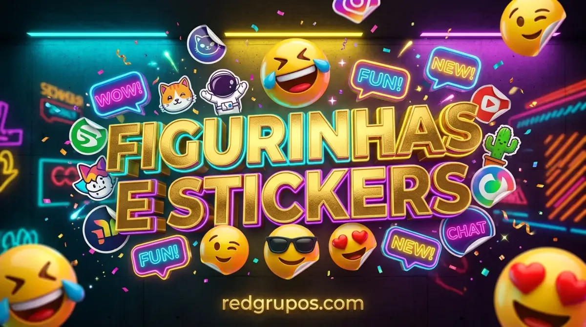 50 Melhores Grupos de Figurinhas e Stickers no WhatsApp e Telegram - Links 2026